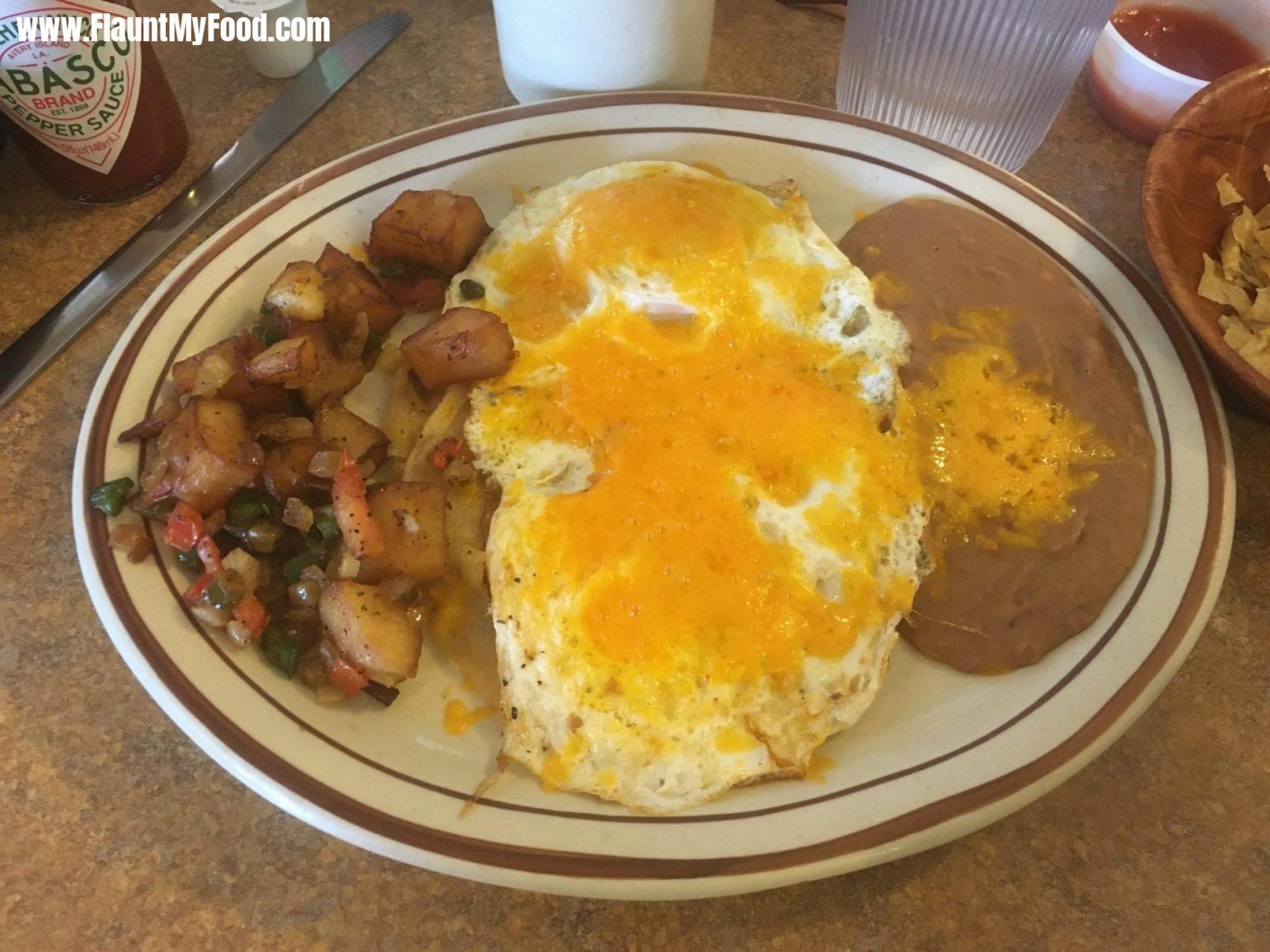 New Mexico Breakfast!New Mexico Breakfast! Eggs, beans, potatoes and veggies!