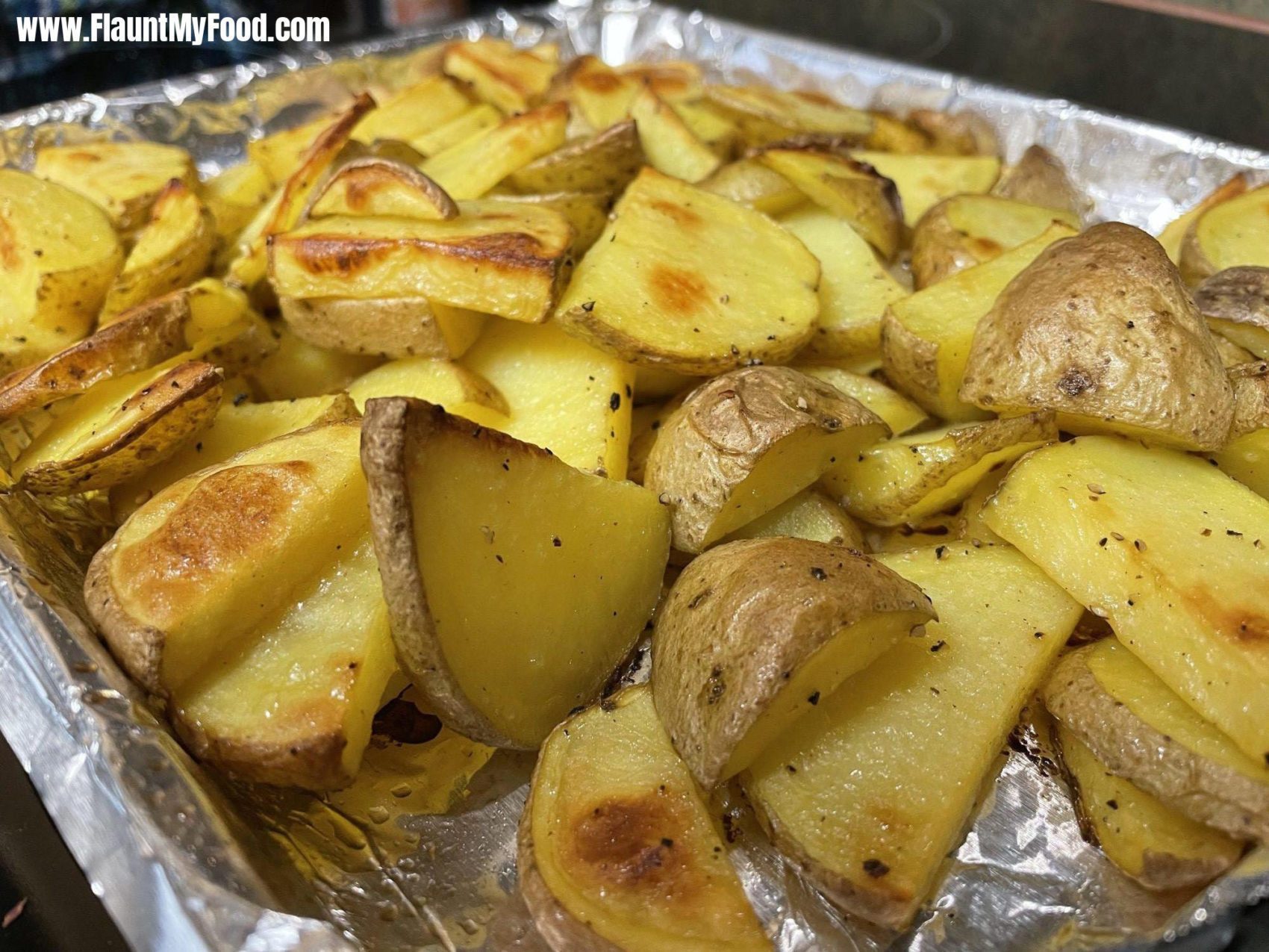 Home made potato wedgesI enjoy making Home made potato wedges. I diced up some potatoes and then I put them all into a 1 gallon zip lock back and then mix in some pepper, salt and olive oil. I then bake the potato wedges in a mini toaster oven at 400 degrees for about 30-45 minutes.