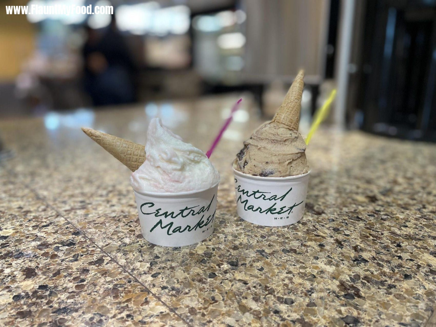 Mascarpone and Strawberry GelatoGelato at Central Market Fort Worth