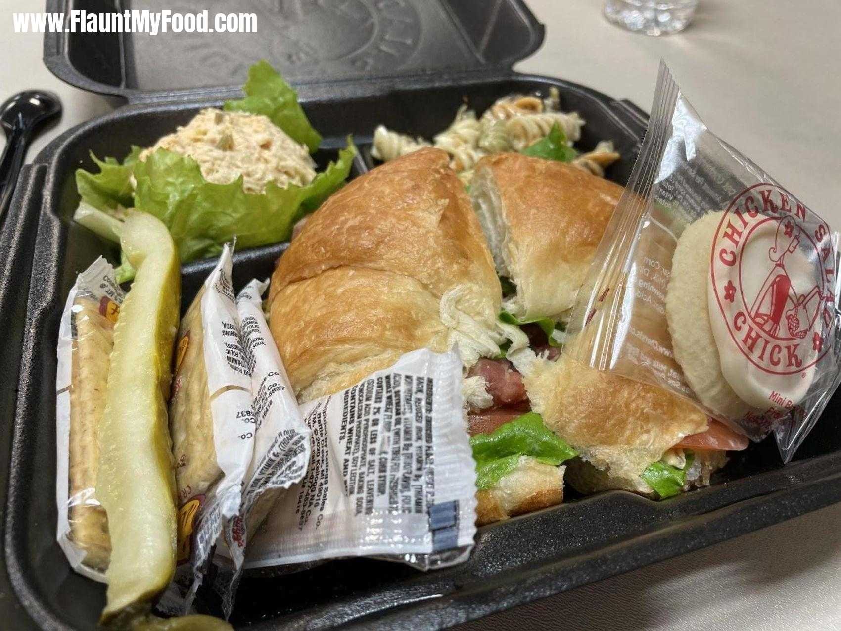 Chicken Chic Salad off Camp Bowie in Fort Worth TexasChicken Chic Salad off Camp Bowie in Fort Worth Texas. Pimento BLT with a scoop of Kicken Kay Lyne chicken salad.