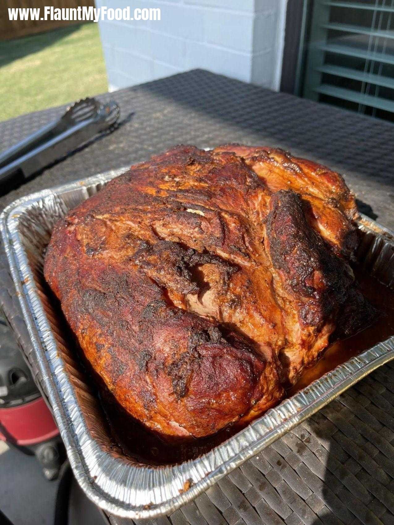 Master Smoker Bret - Some delicious roasted pork butts home grilled and roasted in a slow cooker by a master chef down in south Texas area.
