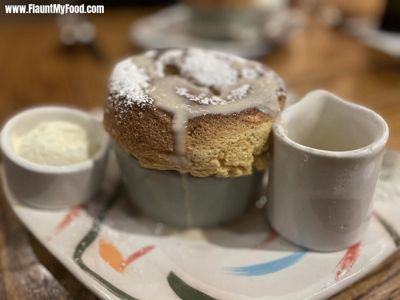 Pumpkin Soufflé at Rise Soufle Restaurant located in Clearfork in Fort Worth Texas