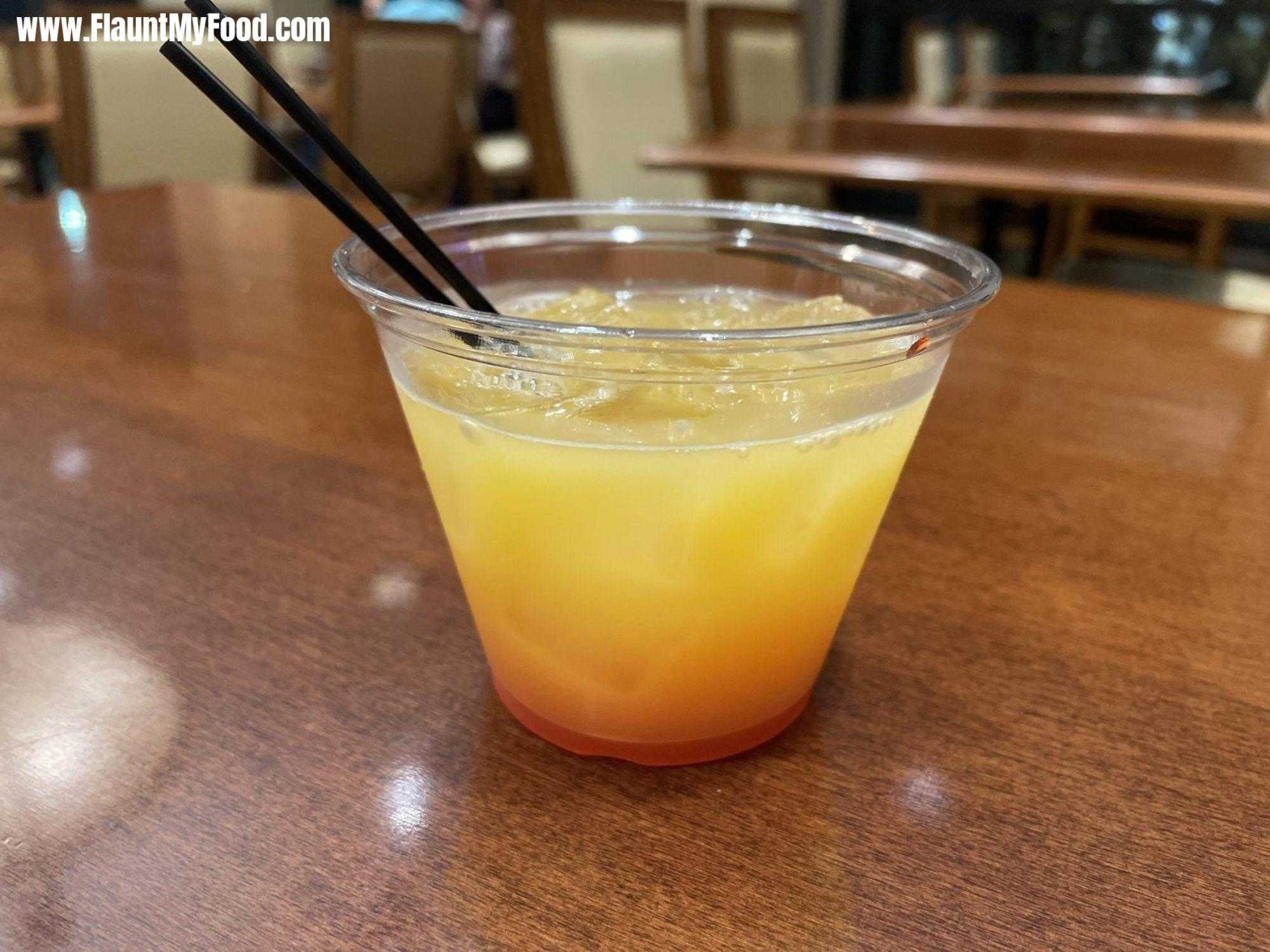 Tequila sunrise at Embassy suites on the Riverwalk in downtown San Antonio Texas