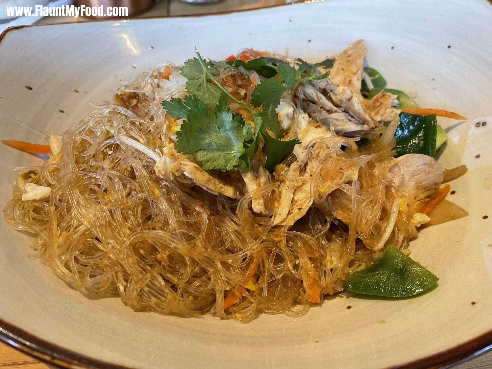 Stir fry Glass Noodles at Malai Kitchen in Clearfork Fort Worth TexasMalai Kitchen’s glass noodle stir fry. Delicious food in Clearfork Fort Worth