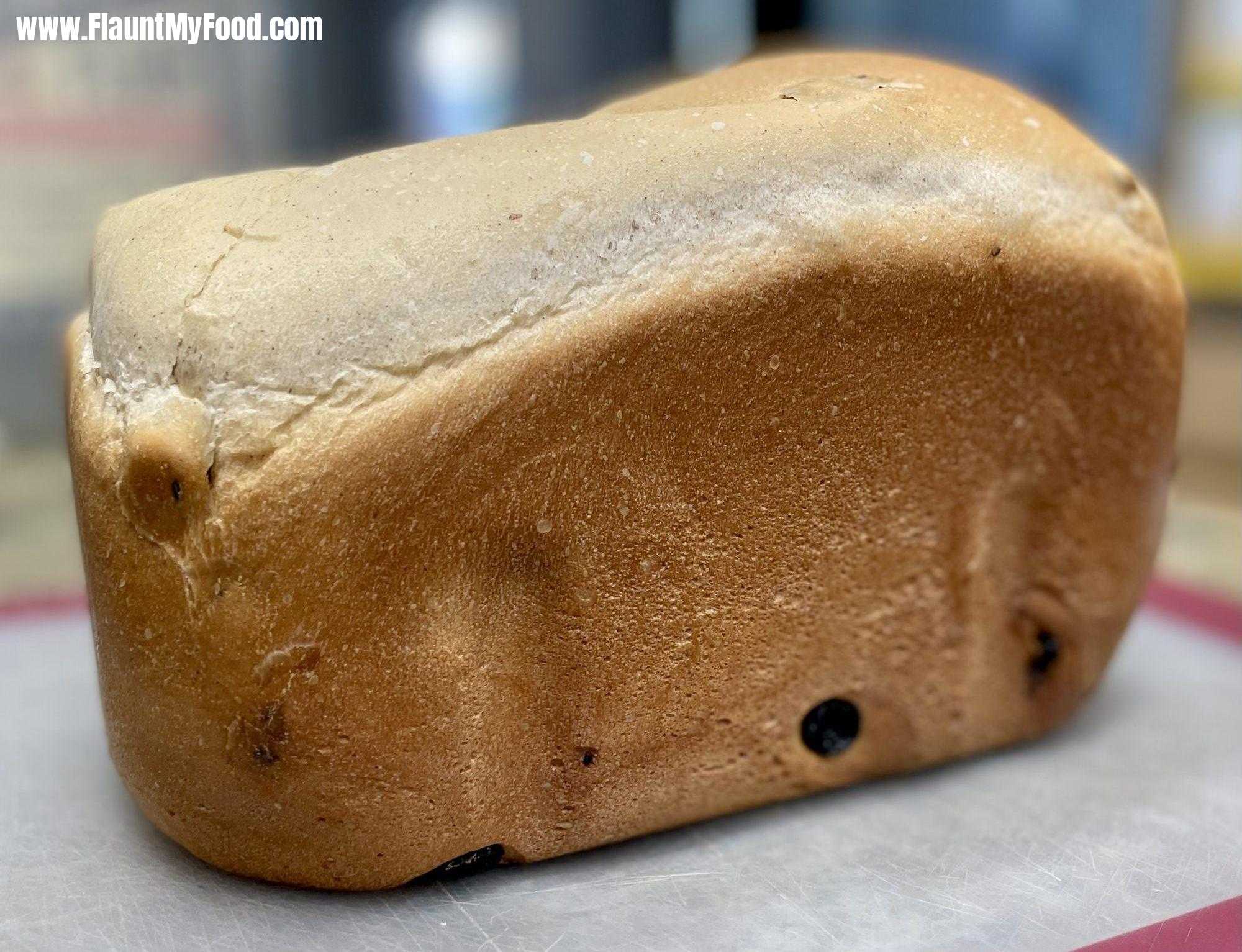 Homemade cinnamon raisin bread