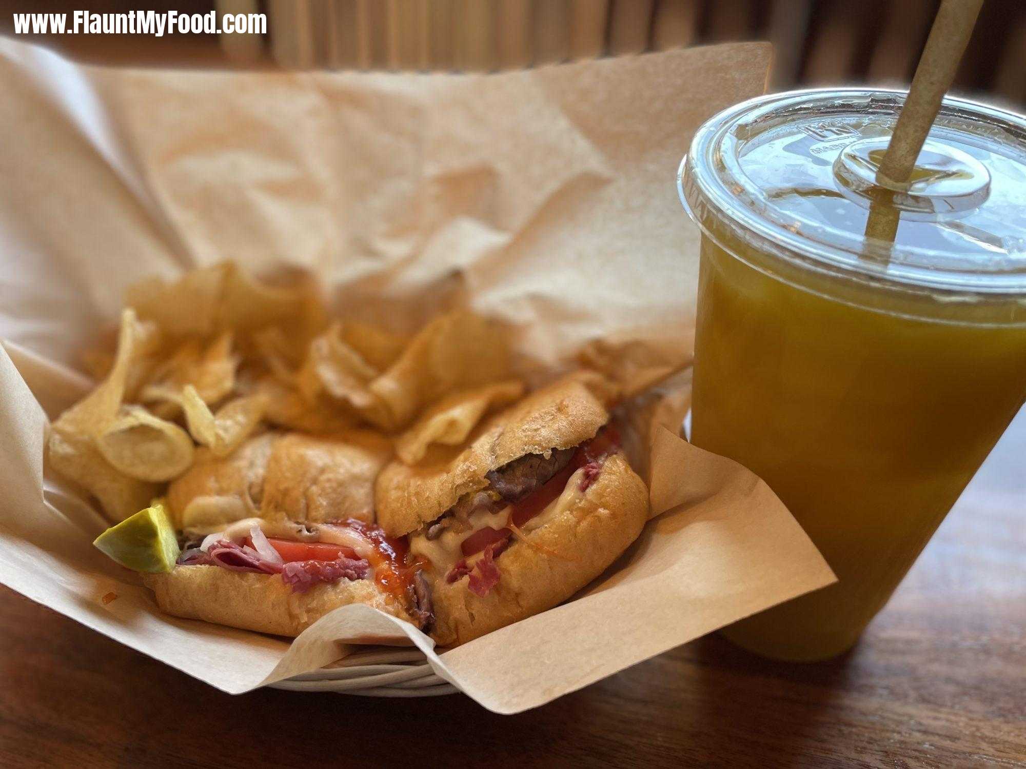 Maté Factor in Manitou Springs Colorado - Deli Rose, roast beef, corned beef, provolone and pepper Jack cheese, tomatoes,onions, mustard and special sauce 