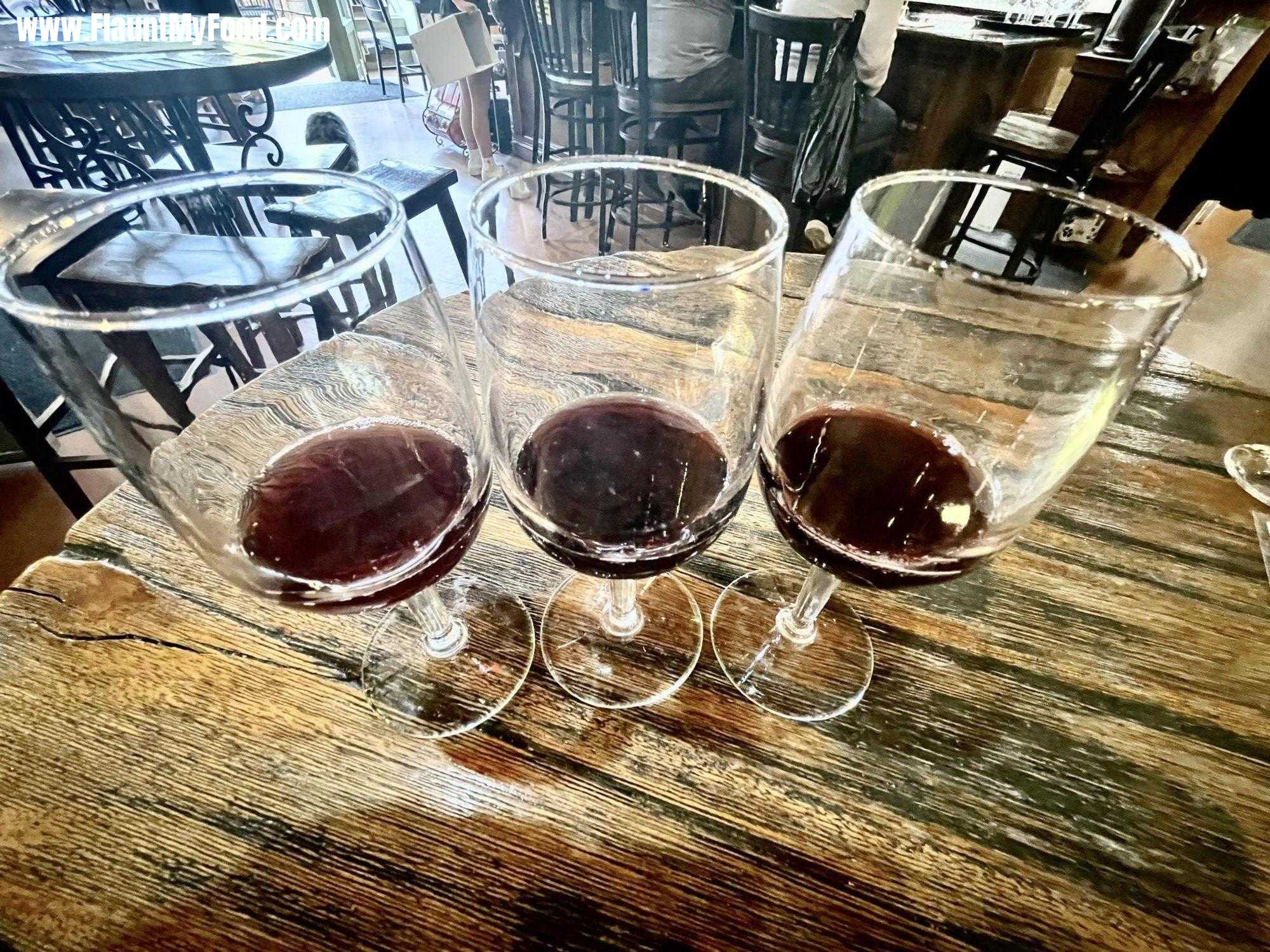 Manitou Winery, Colorado Springs Colorado Red Wine Flight