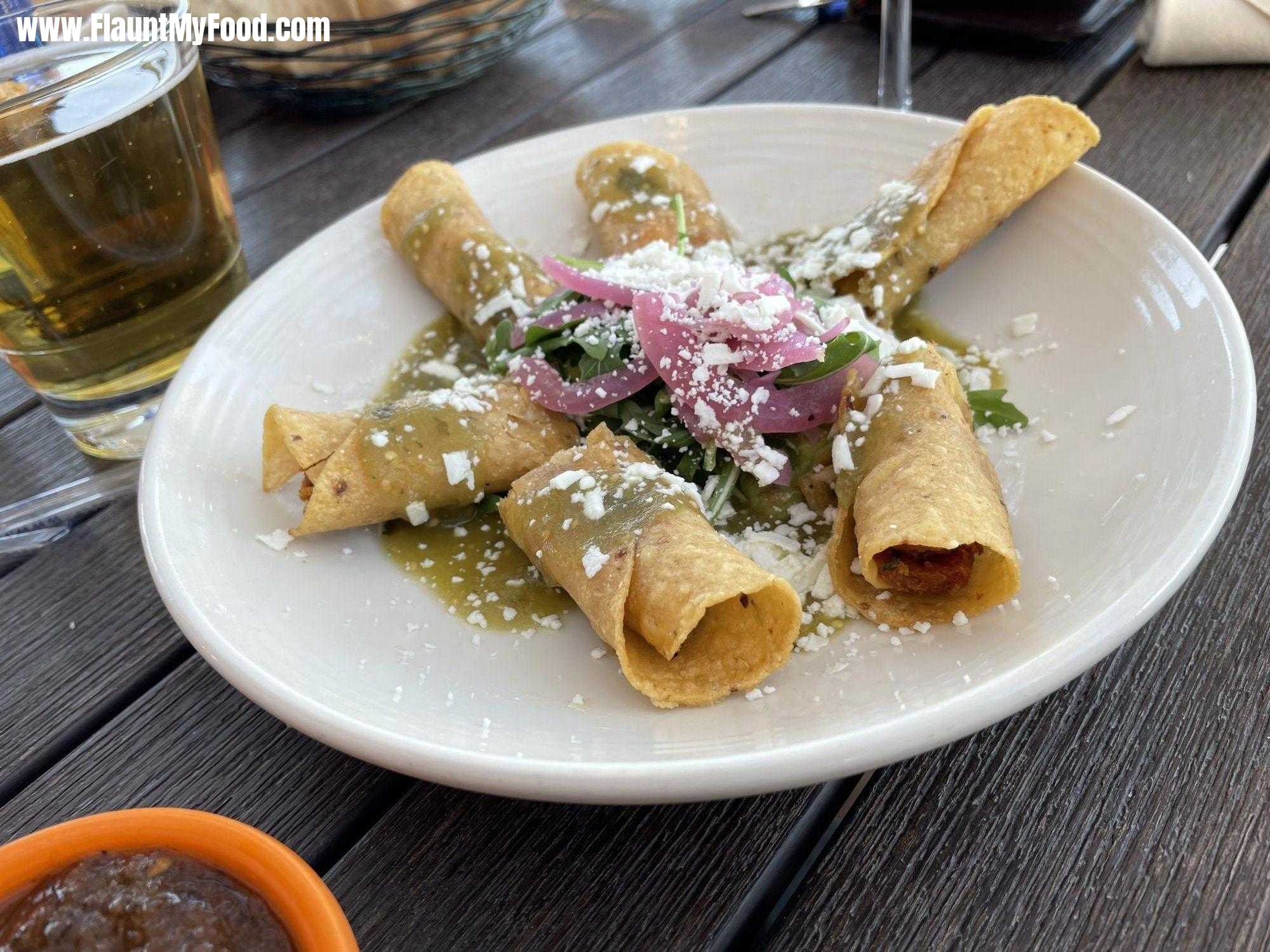 Meso Maya Chicken Flauta AppetizerAre you on the hunt for the perfect appetizer to tantalize your taste buds? Look no further than the Chicken Flauta appetizer at Meso Maya Comida y Copas, a renowned restaurant in Fort Worth. These crispy, rolled-up tortillas are filled with juicy, shredded chicken and bursting with authentic Mexican flavors. Served with fresh guacamole, salsa, and sour cream, this dish is the perfect start to any meal or a great snack to share with friends. With its irresistible blend of textures and spices, the Chicken Flauta appetizer is sure to become your new go-to dish. So come on down to Meso Maya Comida y Copas and experience the ultimate taste of Mexico in Southwest Fort Worth.