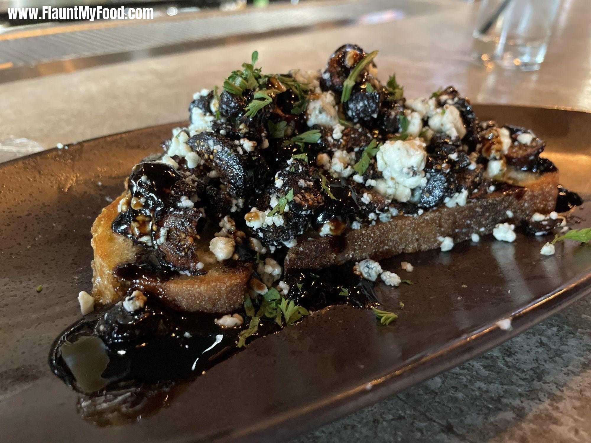 Fig and Gorgonzola Bruschetta at Wishbone in Flynt