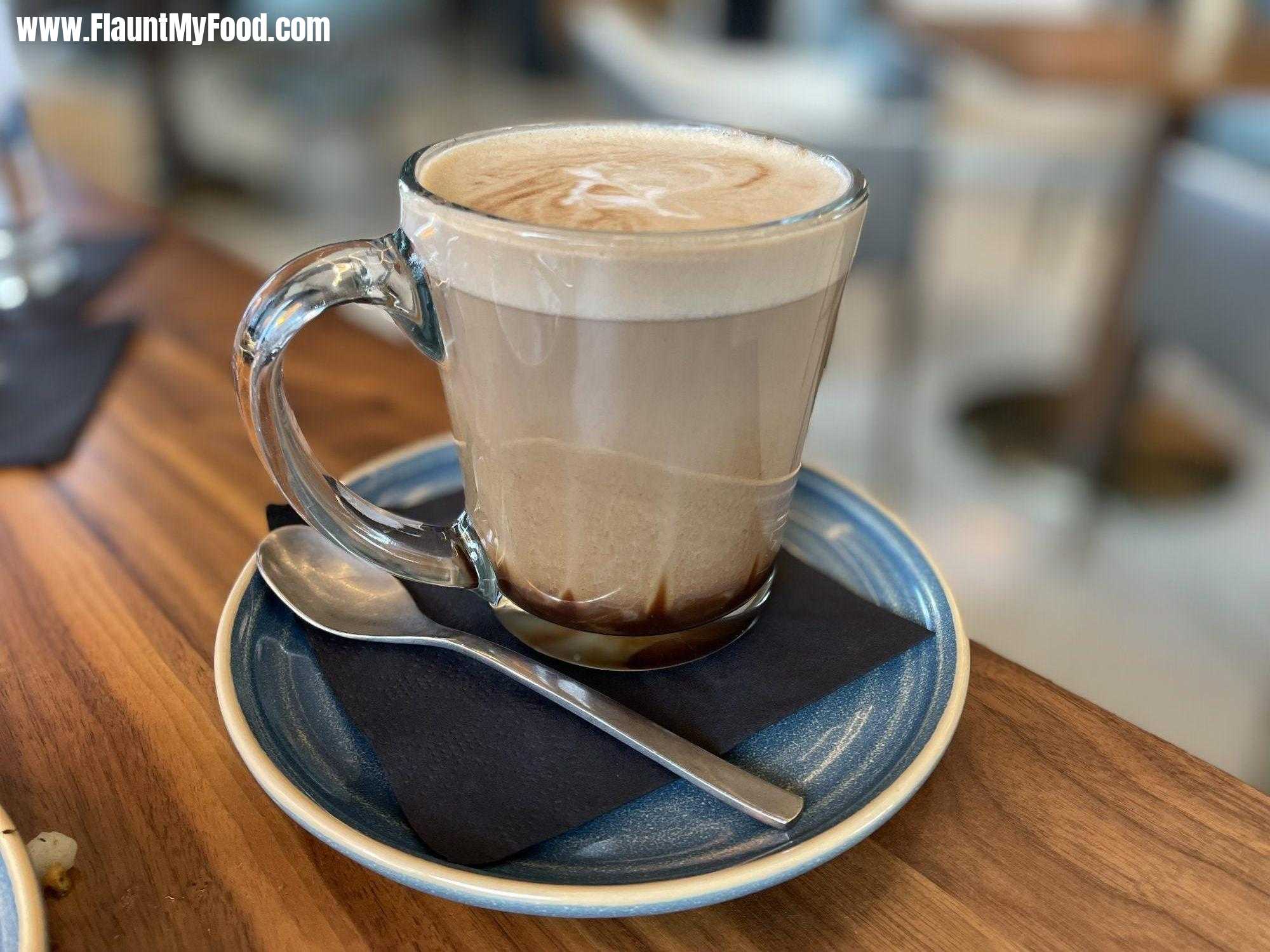 Branch and Bird, mocha latte for lunch, downtown Fort Worth, Texas