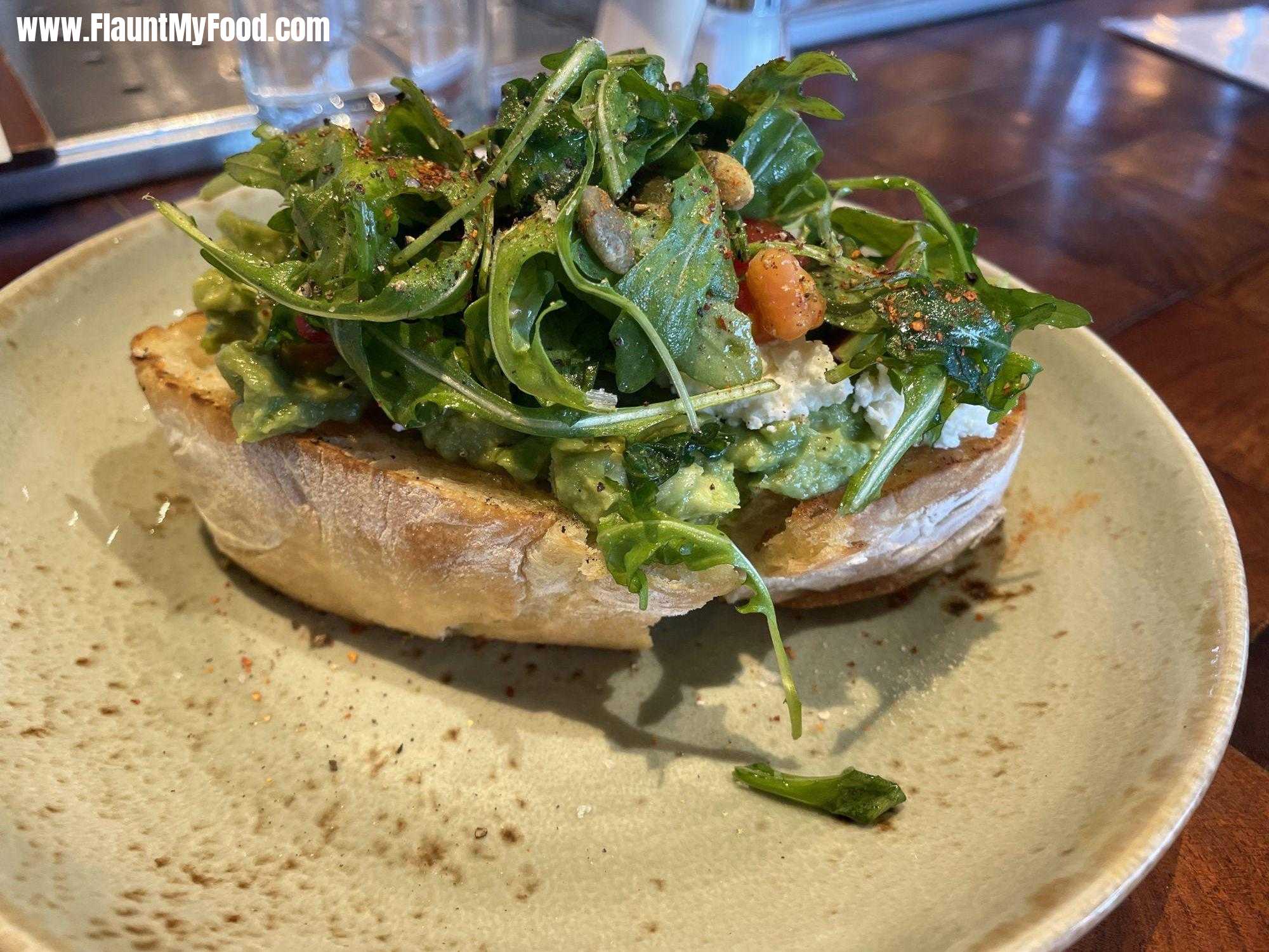 Avocado Toast for Lunch at Press Cafe